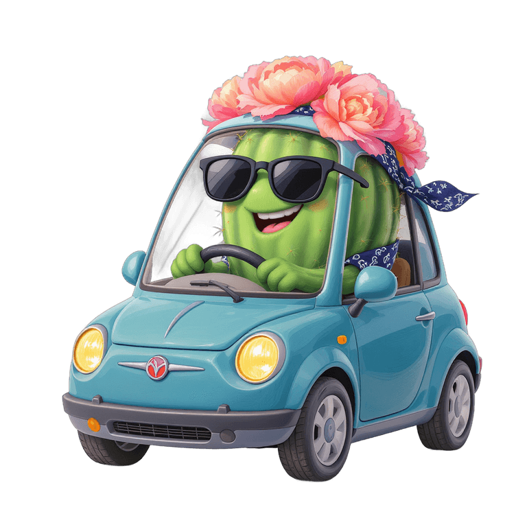Bloom au volant, sourire au coin et lunettes de soleil