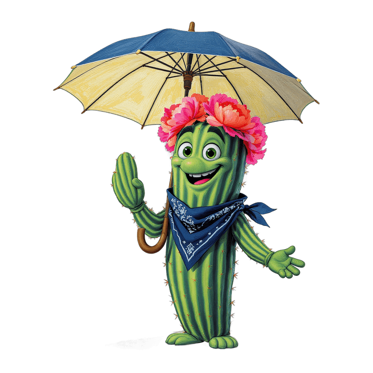Bloom sous un parapluie protecteur, prêt à vous couvrir